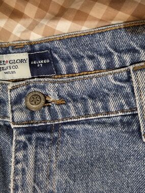 Vintage Faded Glory Light Blue Straight Leg Jeans